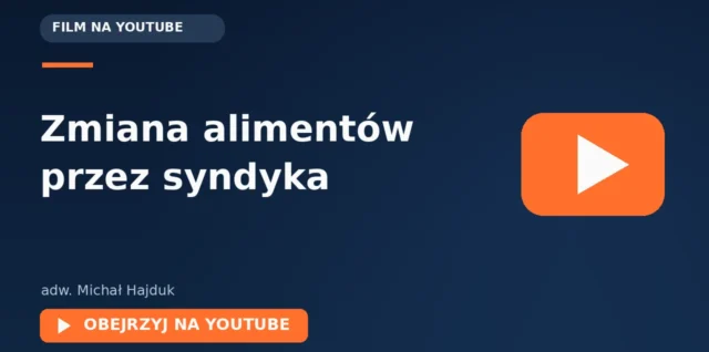 Miniatura filmu o zmianie alimentów przez syndyka