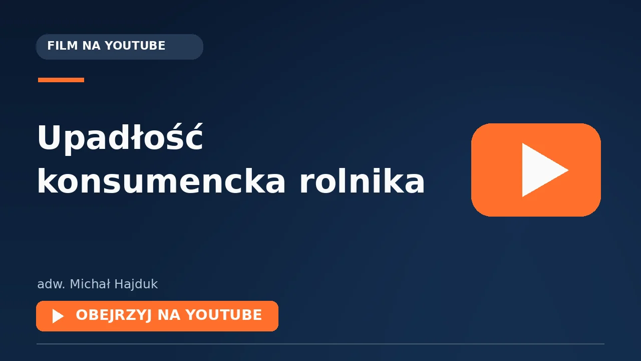 Miniatura filmu: Upadłość konsumencka rolnika
