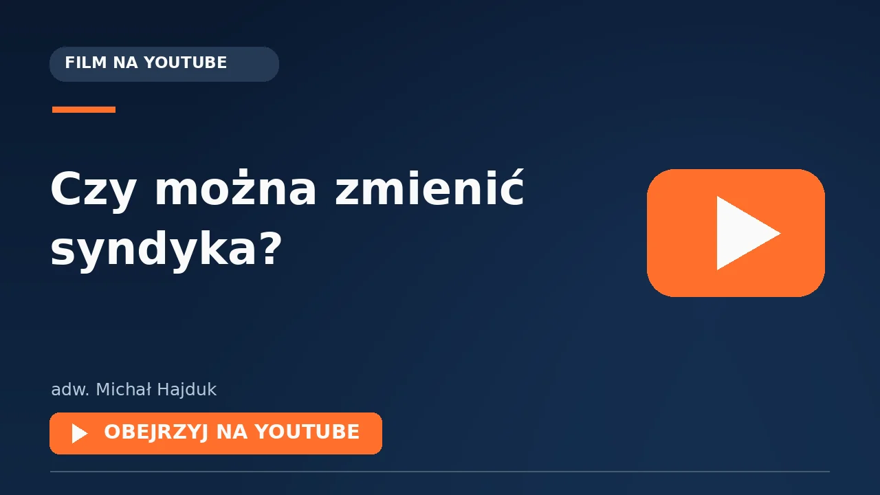 Miniatura filmu: Czy można zmienić syndyka?